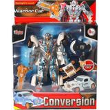 Timion Mey Ithalat® HW-668-1-2 Işıklı Dönüşebilen Robot Araba -Vardem - Renkli