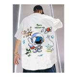 TİMİSİVA(88) Unisex Oversize KURT TÜRK BAYRAĞI Baskılı Bisiklet Yaka Kısa Kollu SİYAH T-shirt BEYAZ M