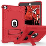 TIMISM iPad Air 2. Nesil 2014, iPad Air 2 için Kılıf, Destekli, 3'ü 1 Arada Ağır Hizmet Tipi Darbeye Dayanıklı Hibrit Üç Katmanlı Koruyucu Kapak iPad Air 2 A1566, A1567 (Kırmızı + Siyah)