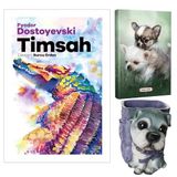 Timsah - Fyodor Dostoyevski ve Dekoratif Köpek Kalemlik - Minik Dostlar Planlama Defteri