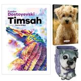Timsah - Fyodor Dostoyevski ve Dekoratif Köpek Kalemlik - Neşeli Yüz Planlama Defteri