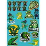 Timsah Sticker Set-10 17 Parça Telefon, Tablet, Defter, Laptop Sticker