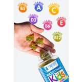 TIMUVIT Multivitamin For Kids | Çocuklar Için Vitamin C, D3 Ve Çinko Içeren 60 Lezzetli Çiğnenebilir Gummies