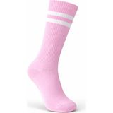 Tina Atelier Kadın Dizaltı Çorap Tekli Paket Pamuklu Çizgili Spor Çorap - 36 - 40 - Pembe
