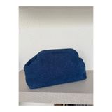 Tina İstanbul Burslu Clutch Mini Çanta Denim Lacivert