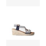 TINA Kadın Sandalet Tina Toni Pons Ecru-Navy (Cru-Mari)