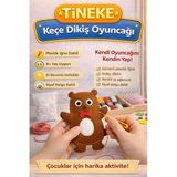Tineke 1 Adet 3 Yaş Çocuklar Için Eğitici Oyuncak Kendin Yap Montessori Keçe Dikiş El Sanatları Seti Ayı