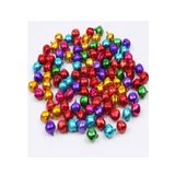 TİNEKE 12 mm Karışık Renk Kulplu Zil,çan,çıngırak,metal Amigurumi Zili,takı Aksesuar Yapımı (50)
