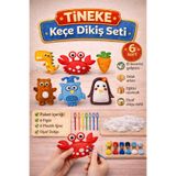 TİNEKE 6 Adet 3 Yaş Çocuklar Için Eğitici Oyuncak Kendin Yap Montessori Keçe Dikiş El Sanatları Seti 3 Yaş