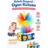 Tineke Bebekler Için Eğitici Duyusal Oyun Kutusu Oyuncağı Renkli Tül Oyunu Peçetelik Eğitici Oyuncak - Çok Renkli