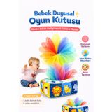 Tineke Bebekler İçin Eğitici Duyusal Oyun Kutusu Oyuncağı Renkli Tül Oyunu Peçetelik Eğitici Oyuncak