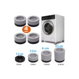 TİNEKE Beyaz Eşya Ayağı Çamaşır Makinesi Titreşim Önleyici Ve 3.5 Cm Yükseltici 4 Lü Set