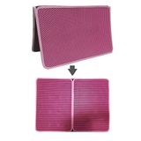 Tineke Büyük Boy Elekli Kedi Tuvalet Önü Paspası Katlanabilir 82 x 60 cm - Pembe