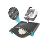 Tineke Elekli Kedi Tuvaleti Önü Paspası 60 x 45 CM siyah