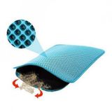 Tineke Elekli Kedi Tuvaleti Önü Paspası 60 x 45 CM turkuaz