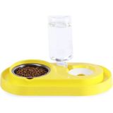 Tıneke Hazneli Celik Tasli Kedi-Kopek Mama Ve Su Kabi Seti 500Ml Sarı 1 Adet