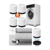 TİNEKE HOME Beyaz Eşya Ayağı Çamaşır Makinesi Mobilya Titreşim Önleyici Kaydırmaz Yükseltici 4 Lü BEYAZ 3.5 Cm