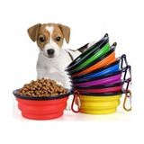 Tineke Katlanabilir Kedi Köpek Mama ve Su Kabı Plastik Malzemeden Yapılmış Pratik Kullanım - Çok Renkli