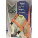 Tineke Kedi Göğüs Tasması Ve Gezdirme Seti No: 110 Turuncu