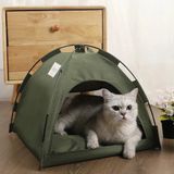 Tineke Kedi Kamp Çadırı Kedi Evi Derin Uyku & Serin Yazlık Evi Yumuşak Yatağı Çıkarılabilir Minder - S