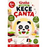 Tineke Kendin Yap Panda Keçe Çanta Yapım Seti | Çocuk El Sanatları Hobi Kiti | Beyaz İp Ve Plastik İğne Dahil | 6 Yaş+ 1