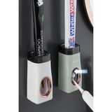 Tineke Lüxs Otomatik Diş Macun Sıkacağı Diş Fırçası Tutucu Yapışkanlı Banyo Organizer 1 Adet