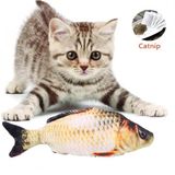 Tineke Peluş Kedi Oyuncağı Balık Kedi Nanesi Otlu Çıngıraklı 1 Adet Sazan
