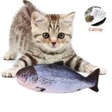 Tineke Peluş Kedi Oyuncağı Balık Kedi Nanesi Otlu Çıngıraklı 1 Adet Somon