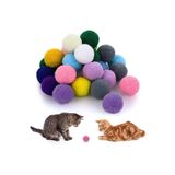 Tıneke Renklı Ponponlar Kedı Oyuncagı ( 2.5 Cm 50 Adet)