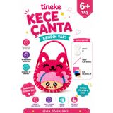 TİNEKE Sevimli Kız Figürlü Keçe Çanta Yapım Seti Eğitici Oyuncak Dikiş Aktivitesi ve Hobi Kiti 6+ ya