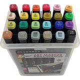 Tinge Art Marker Plastik Kutu Seti 24 Lü - Renkli - Standart