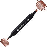 Tinge Twin BR94 Brick Brown Çift Uçlu Markör Kalem