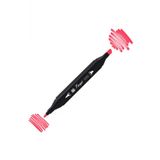 Tinge Twin F121 Fluorescent Coral Red Çift Uçlu Markör Kalem