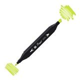 Tinge Twin GY48 Yellow Green Çift Uçlu Markör Kalem