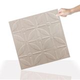 Tink 3 Boyutlu Duvar Paneli Kabartmalı Geometrik Yuvarlak Desenli Pvc 41x41 cm/ 6 Adet /1 m²