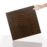 Tink 3 Boyutlu Duvar Paneli Kabartmalı Kılçık Desenli Pvc 41x41 cm/ 6 Adet /1 m²
