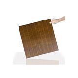 TİNK 3 Boyutlu Duvar Paneli Kabartmalı Lambiri Desen Pvc 41x41 cm/ 6 Adet /1 m² Altın Meşe