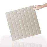 Tink 3 Boyutlu Duvar Paneli Kabartmalı Lambiri Desenli Pvc 41x41 cm/ 6 Adet /1 m²