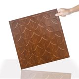 Tink 3 Boyutlu Duvar Paneli Kabartmalı Retro Desenli Pvc 41x41 cm/ 6 Adet /1 m²