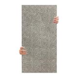 Tink 3D Kendinden Yapışkanlı Duvar Kağıdı Yeni Nesil Akustik Keçe Panel Dalgalı Desen 52x98 cm (Açık Gri, 10 Adet 5 m²)