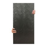 Tink 3D Kendinden Yapışkanlı Duvar Kağıdı Yeni Nesil Akustik Keçe Panel Dalgalı Desen 52x98 cm (Koyu Gri, 10 Adet 5 m²)