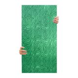 Tink 3D Kendinden Yapışkanlı Duvar Kağıdı Yeni Nesil Akustik Keçe Panel Dalgalı Desen 52x98 cm (Yeşil, 2 Adet 1 m²)