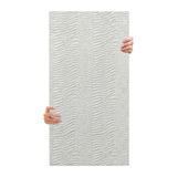 Tink 3D Kendinden Yapışkanlı Duvar Kağıdı Yeni Nesil Akustik Keçe Panel Desenli 52x98 cm (Beyaz, 2 Adet 1 m²)