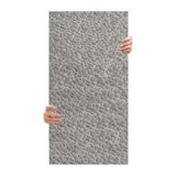 Tink 3D Kendinden Yapışkanlı Duvar Kağıdı Yeni Nesil Akustik Keçe Panel Leopar Desen 52x98 cm (Açık Gri, 10 Adet 5 m²)