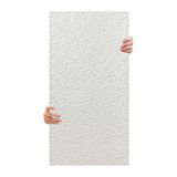 Tink 3D Kendinden Yapışkanlı Duvar Kağıdı Yeni Nesil Akustik Keçe Panel Leopar Desen 52x98 cm (Beyaz, 2 Adet 1 m²)