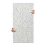 Tink 3D Kendinden Yapışkanlı Duvar Kağıdı Yeni Nesil Akustik Keçe Panel Modern Desen 52x98 cm (Beyaz, 2 Adet 1 m²)