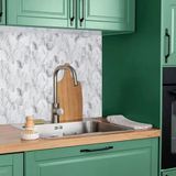 Tink Beyaz Petek Mermer Desenli Panel Pvc (5'Li Paket)