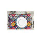 TİNK Çini Desenli Pvc 4'lü Amerikan Servis 30x45 Cm