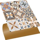 Tink Kendinden Yapışkanlı Afrika Desenli PVC Karo 30x30 cm 56 Adet / 5 m²