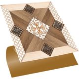 Tink Kendinden Yapışkanlı Ahşap 003 Desenli Pvc Karo 30X30 cm (4 Adet) 0,36 M2